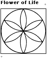 Seven-circle Flower of Life base pattern