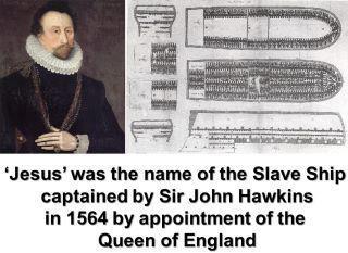 Historical image about the Jesus of Lubeck slave ship used by John Hawkins