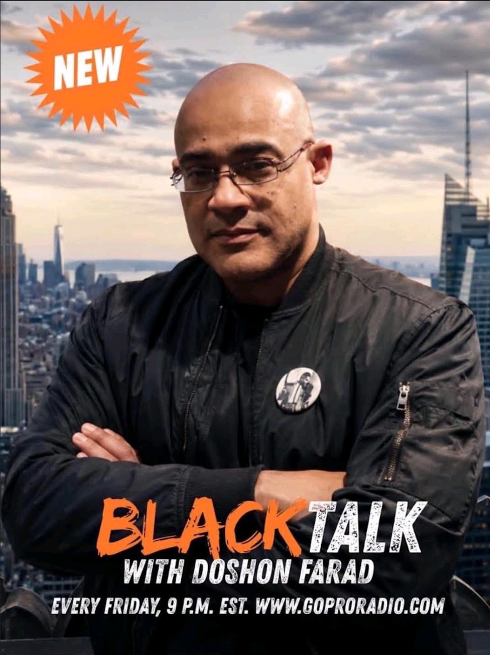 Black Talk with Doshon Farad promotional flyer
