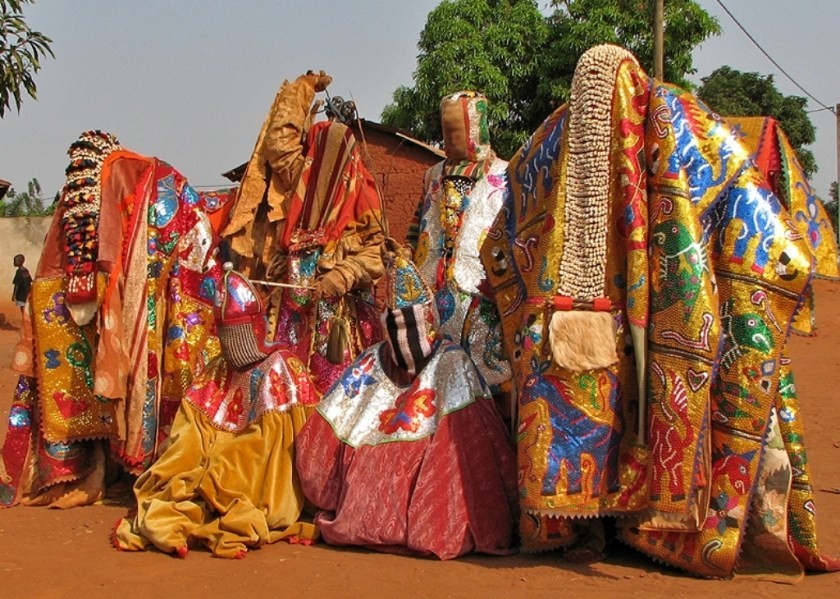 Egungun ancestral masquerade ceremony — Ancestral Egbe Priesthood