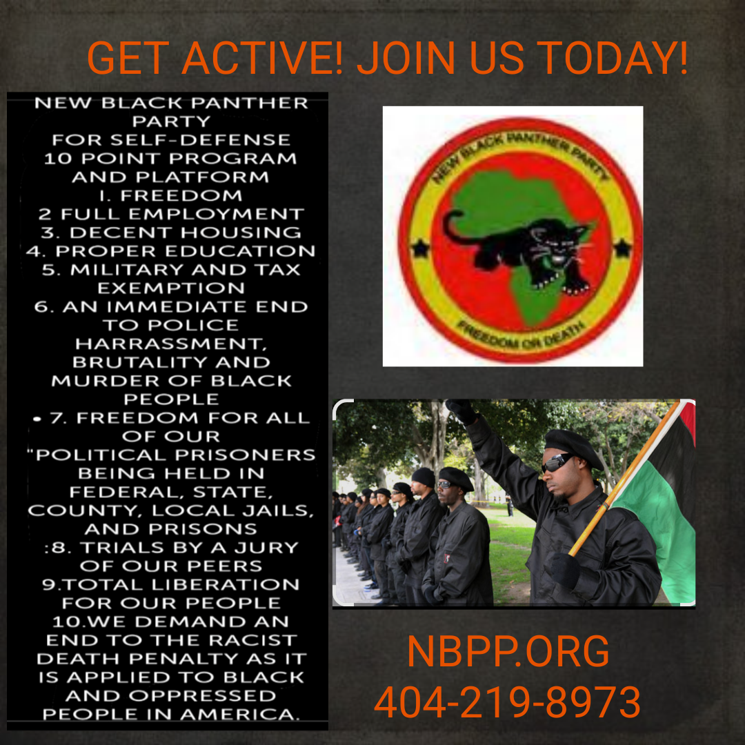 New Black Panther Party ten point program recruiting flyer