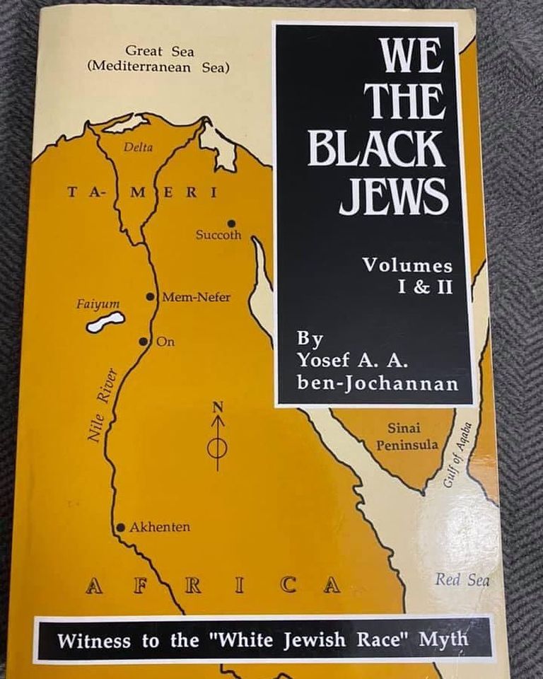 Book cover for We the Black Jews by Yosef A. A. ben-Jochannan, shown as support for the Black Israel branch of this article.